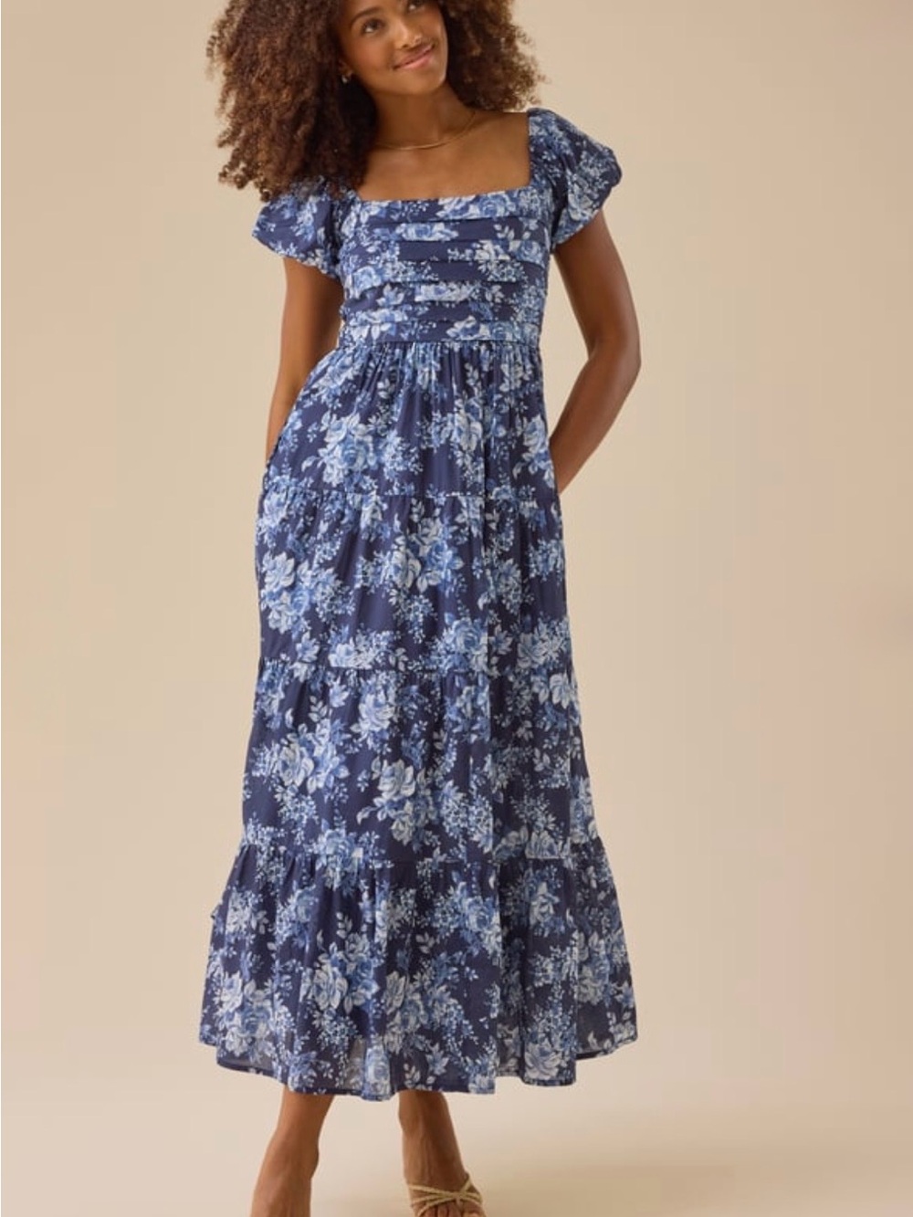 Altar'd State Stella Maris Floral Maxi Dress